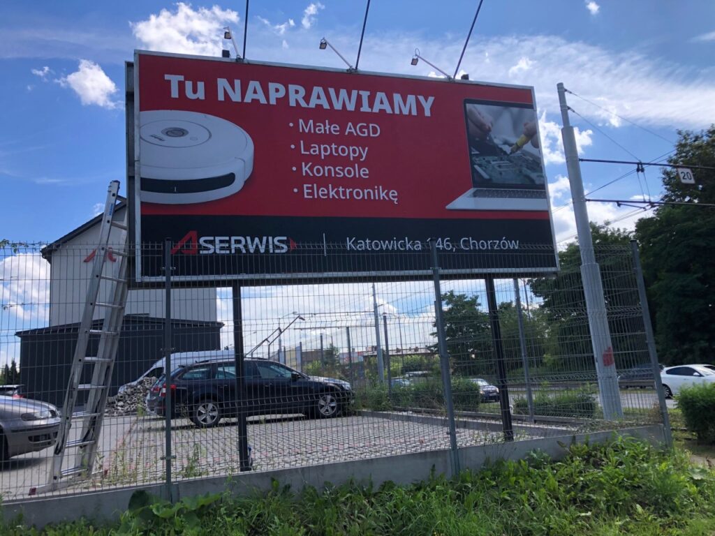 Reklama na billboardzie w Chorzowie
